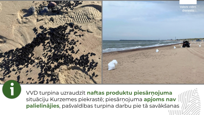 naftas piesārņojums pludmalē