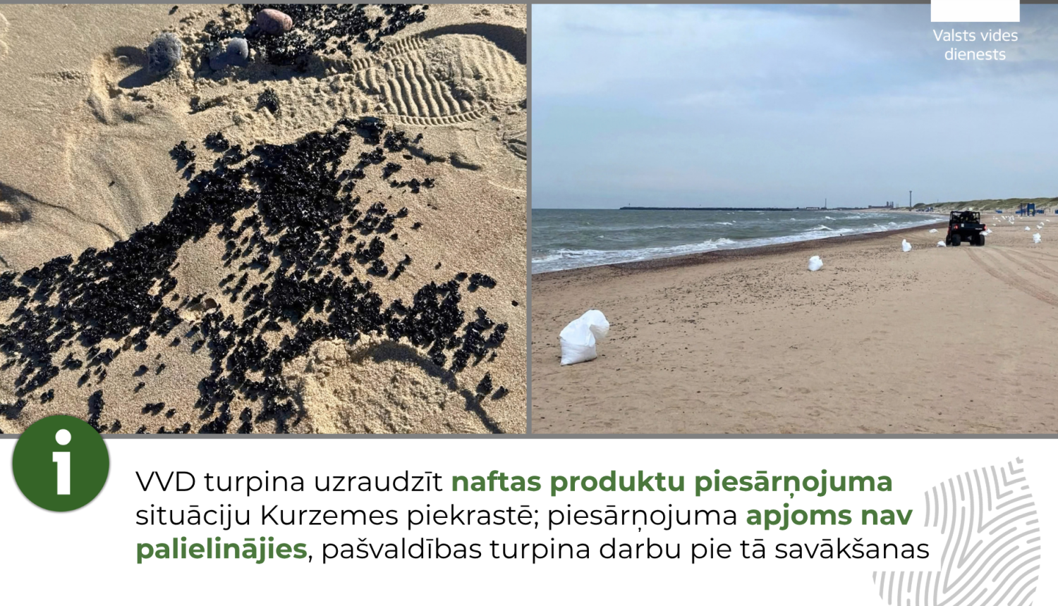 naftas piesārņojums pludmalē