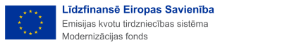 Logo: Līdzfinansē Eiropas Savienība, Emisiju kvotu tirdzniecības sistēma, Modernizācijas fonds