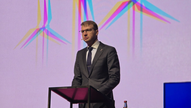 Ministrs saka uzrunu konfrencē