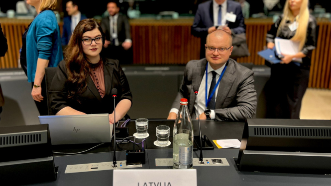 Līga Kurevska un Reinis Brusbārdis ES enerģētikas ministru padomes sanāksmē