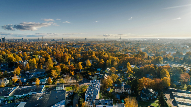 Rīgas panorāma rudenī