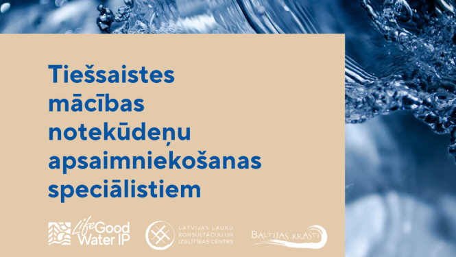 Tiešsaistes mācības notekūdeņu apsaimniekošanas speciālistiem