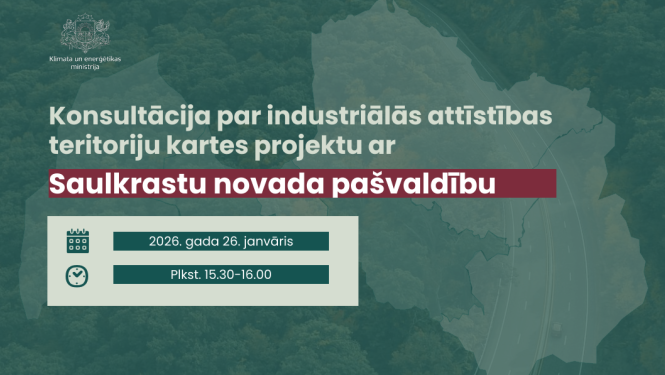 Industriālās attīstības teritoriju kartes projekts - grafiks