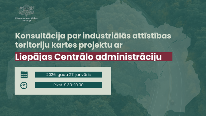 Industriālās attīstības teritoriju kartes projekts - konsultāciju grafiks