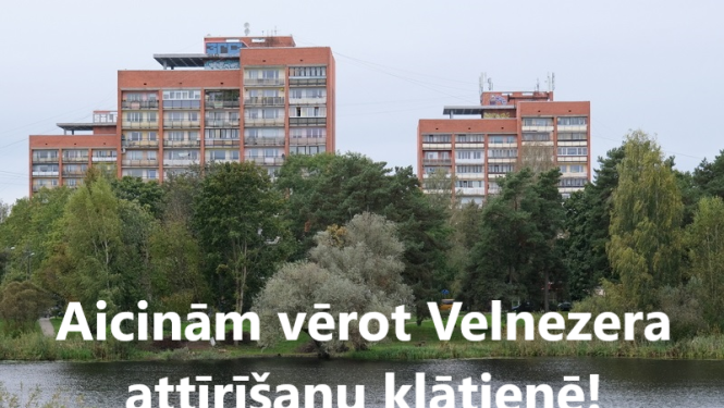 Aicinām vērot Velnezera attīrīšanu klātienē!
