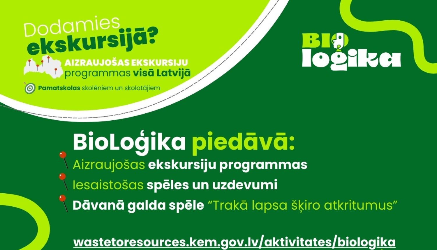 BioLoģika kampaņa baneris