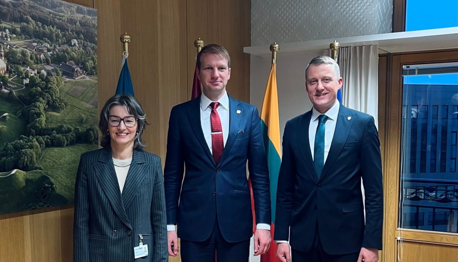 Trīs Baltijas ministri