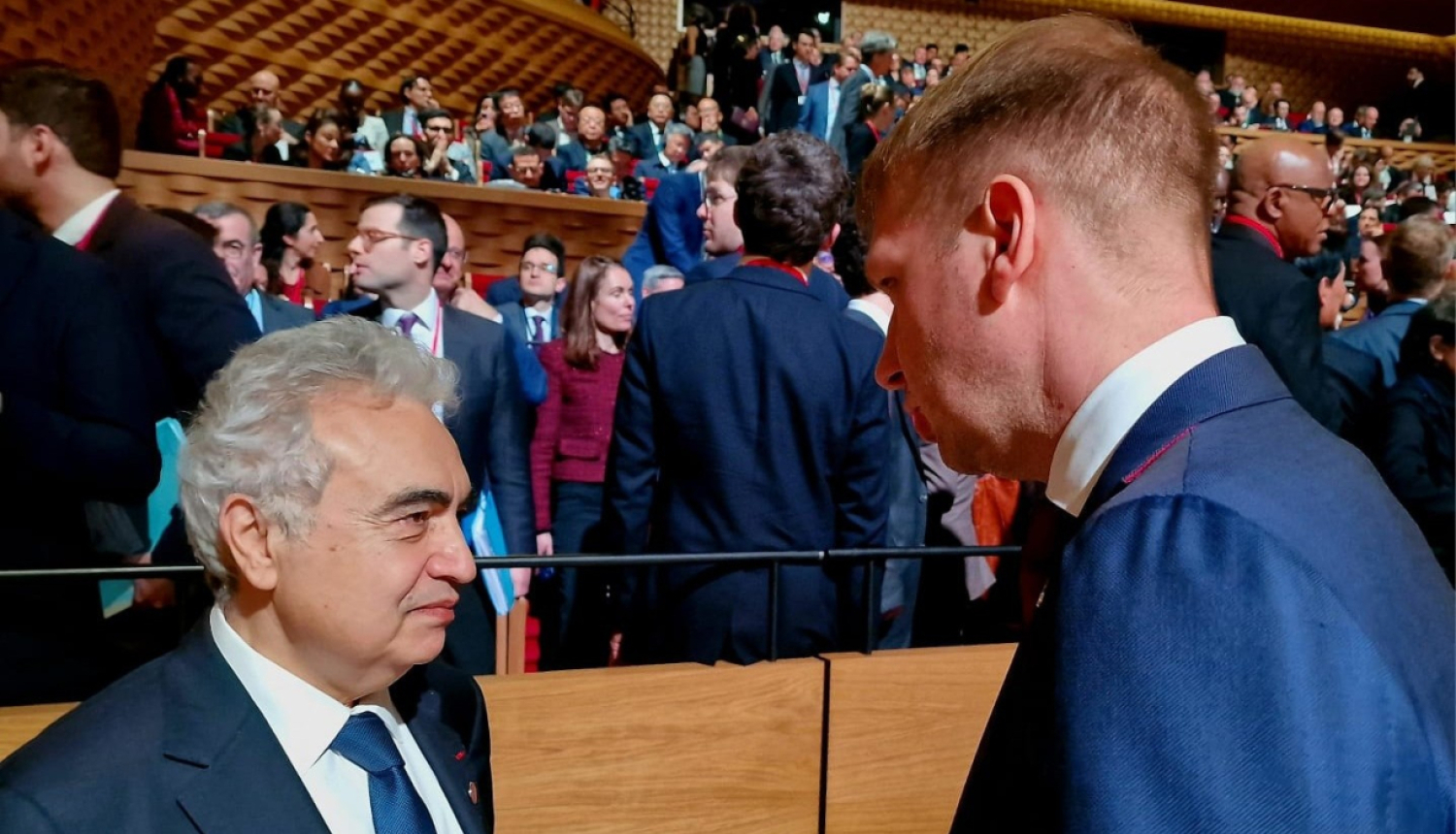 IEA izpilddirektors Fatihs Birols un ministrs Kaspars Melnis