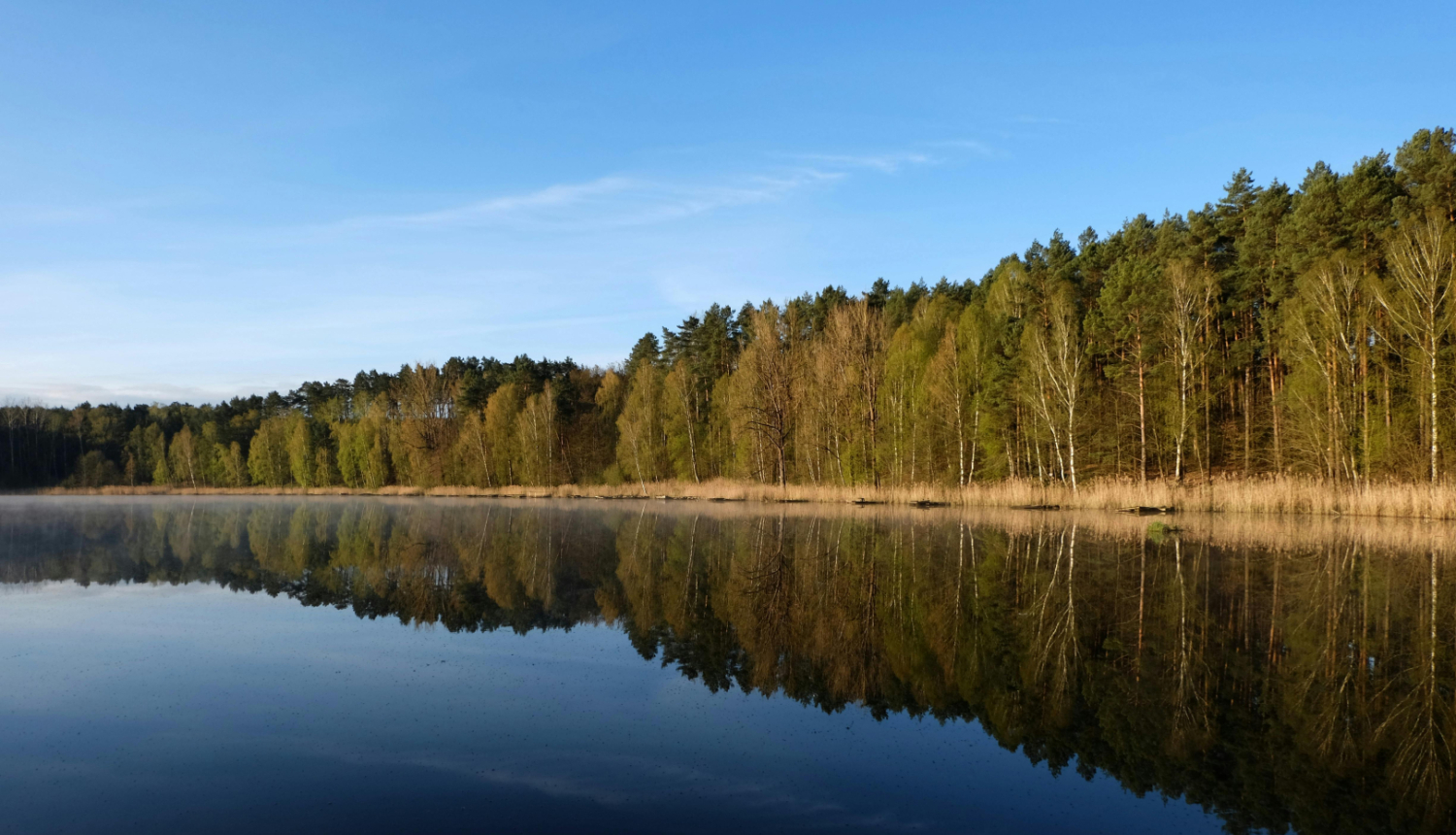 Skats uz upi agrā pavasarī