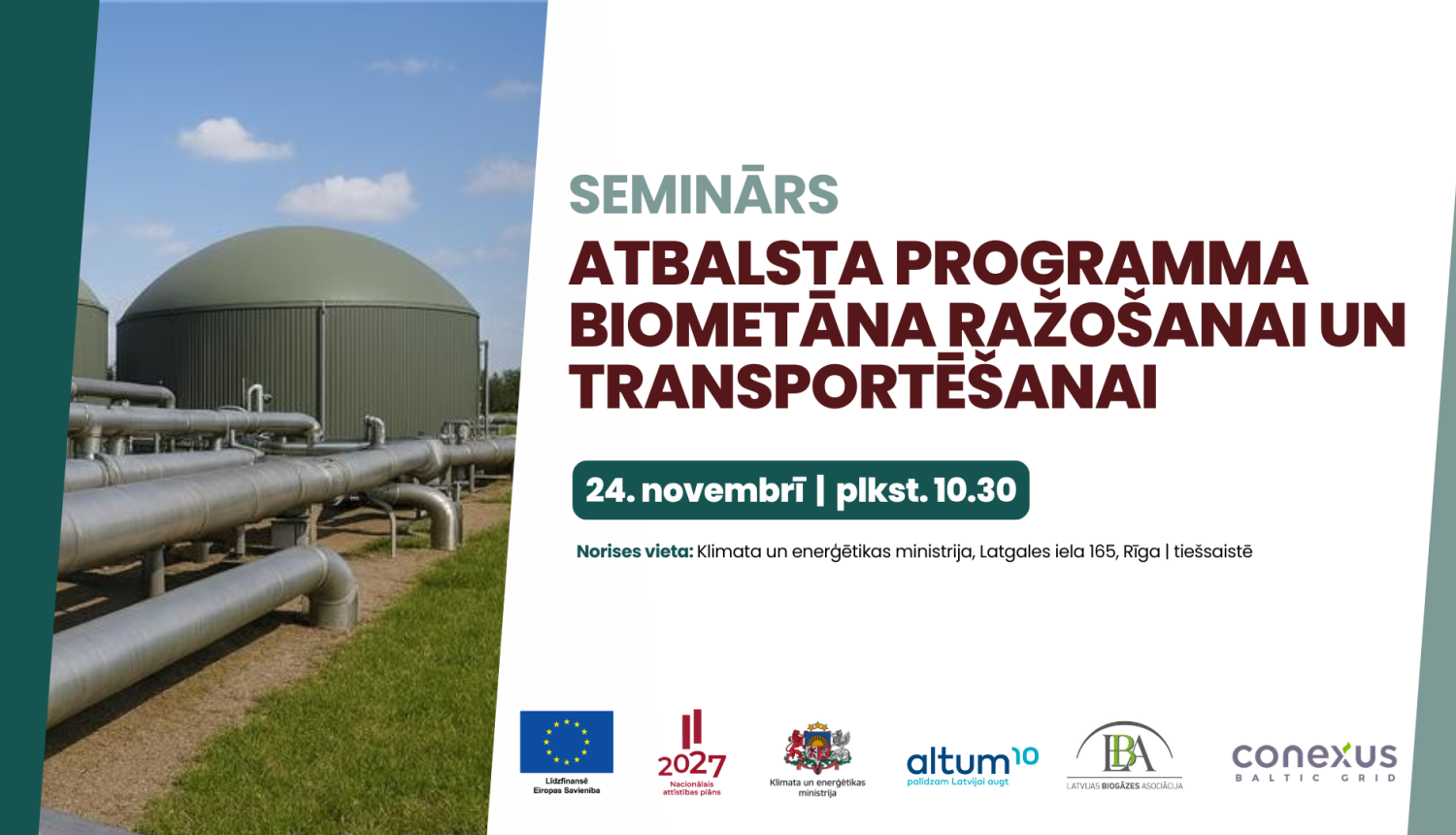 Biometāna seminārs - plakāts