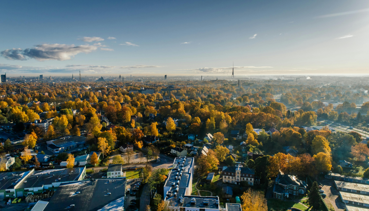 Rīgas panorāma rudenī